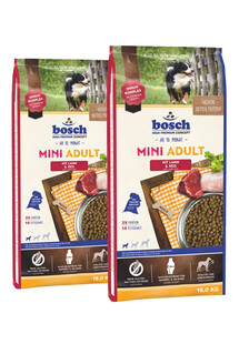 BOSCH Mini Adult jagnięcina i ryż 30 kg (2 x 15 kg)