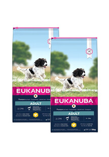 EUKANUBA Active Adult Medium Breed bogata w świeżego kurczaka 30 kg (2 x 15kg)