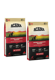 Acana Sport & Agility - sucha karma dla psów aktywnych 22,8 kg (2 x 11,4 kg)