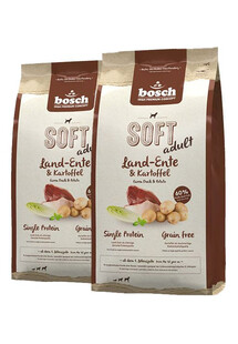 Bosch PetFood Bosch Soft Kaczka I Ziemniaki Sucha Z Wrażliwym Żołądkiem 25 kg (2 x 12,5 kg)