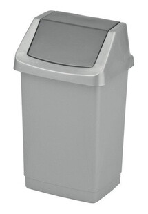 Kosz uchylny CLICK-IT 25 l srebrny/grafitowy