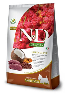 FARMINA N&D Quinoa Dog Skin&Coat Adult Mini venison, coconut 2.5 kg jeleń i kokos