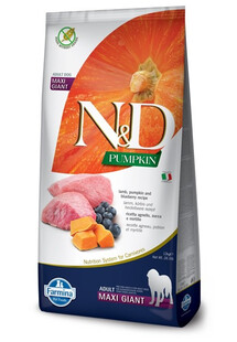 N&D Pumpkin Dog Adult Giant Maxi lamb & bluberry 12 kg jagnięcina i borówki