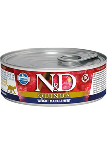 N&D Cat quinoa weight management 80 g mokra karma dla kotów z tendencją do nadwagi