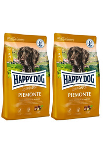 HAPPY DOG Supreme Piemonte - kaczka, kasztan, ryby 8 kg (2 x 4 kg)