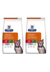 HILL'S Prescription Diet C/D Urinary Stress + Metabolic - karma dla kotów z nadwagą, 6 (2 x 3 kg)