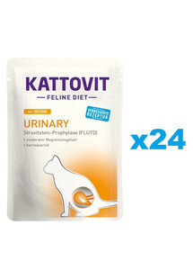 KATTOVIT Feline Diet Urinary kurczak  zestaw 24 x 85 g