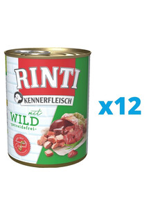 RINTI Kennerfleisch Game dziczyzna 12 x 800 g