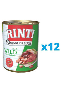 RINTI Kennerfleisch Game dziczyzna 12 x 400 g