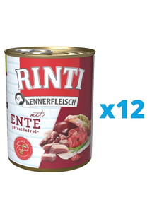 RINTI Kennerfleisch Duck kaczka 12 x 400 g