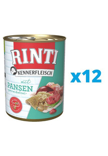 RINTI Kennerfleisch Rumen ze żwaczami 12 x 800 g