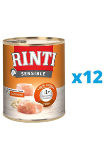 RINTI Sensible Kurczak z ryżem 12 x 800 g