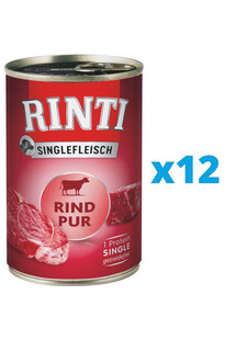 RINTI Singlefleisch Beef Pure monobiałkowa wołowina 12 x 800 g