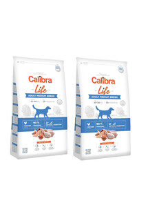 CALIBRA Dog Life Adult Medium Breed Chicken 24 kg dwupak  (2 x 12 kg)