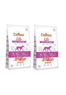 CALIBRA Dog Life Adult Large Breed Lamb 24 kg dwupak  (2 x 12 kg)