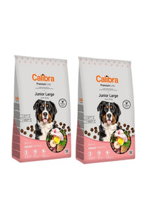 CALIBRA dwupak Dog Premium Line Junior Large 24 kg (2 x 12 kg)