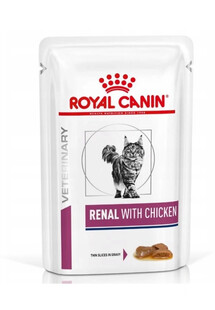 ROYAL CANIN Renal Feline kurczak 48 x 85 g karma mokra dla kotów z przewlekłą niewydolnością nerek