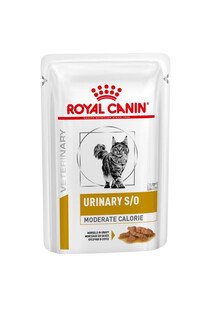 ROYAL CANIN Veterinary Diet Feline Urinary S/O Moderate Calorie 48x85 g karma mokra, o zmniejszonej kaloryczności, dla kotów ze schorzeniami dolnych dróg moczowych