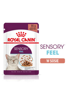 ROYAL CANIN Sensory Feel gravy 24x85 g kawałki w sosie dla kotów dorosłych pobudzające percepcje tekstur