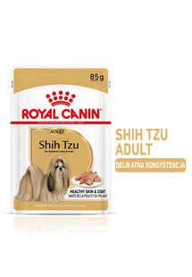 ROYAL CANIN Shih Tzu Adult Loaf karma mokra 24 x 85 g kawałki w sosie, dla dorosłych psów rasy shih tzu