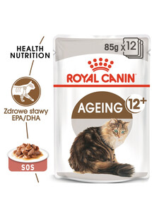 ROYAL CANIN  Ageing +12 24x85 g karma mokra w sosie dla kotów dojrzałych