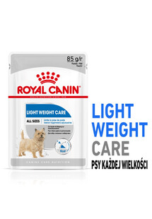 ROYAL CANIN Light Weight Care karma mokra - pasztet dla psów dorosłych z tendencją do nadwagi 48 x 85 g