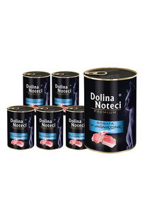 DOLINA NOTECI Premium Bogata w jagnięcinę dla kotów dorosłych zestaw 12x400 g