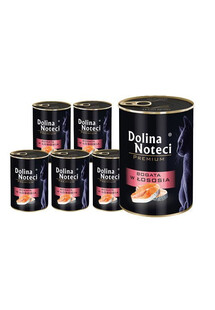 DOLINA NOTECI Premium Bogata w łososia dla kotów dorosłych  zestaw 12x400 g