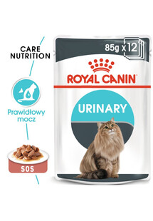 ROYAL CANIN Urinary Care 24x85 g w sosie karma mokra w sosie dla kotów dorosłych, ochrona dolnych dróg moczowych