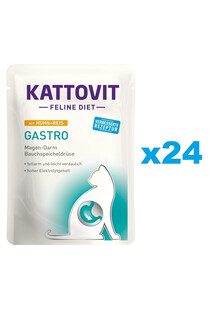 KATTOVIT Feline Diet Gastro Kurczak z ryżem 24 x 85 g