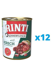 RINTI Kennerfleisch Venison jeleń 12 x 800 g