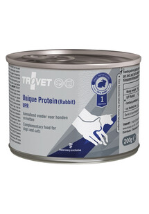 TROVET Unique Protein Rabbit UPR 6x200 g mokra karma dla psa i kota z królikiem