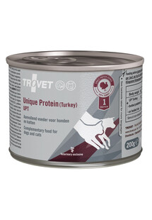 TROVET Unique Protein Turkey UPT dla psa i kota indyk 6x200 g