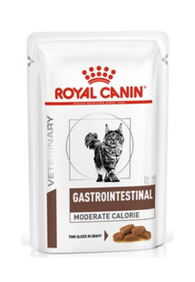 ROYAL CANIN Cat Gastro Intestinal Moderate Calorie 24 x 85 g mokra karma dla kotów z zaburzeniami żołądkowo-jelitowymi, z tendencją do nadwagi