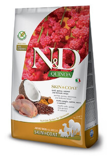 N&D Quinoa Skin&Coat Mini Przepiórka & Kokos dla psów małych ras 800 g