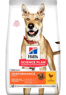 HILL'S SCIENCE PLAN Adult Performance Chicken 14 kg - Sucha karma dla psów z kurczakiem + 3 puszki karmy mokrej 370 g GRATIS