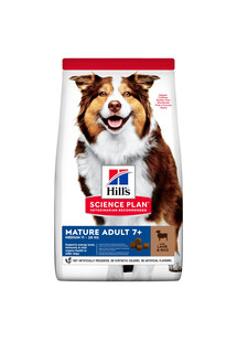 HILL'S Science Plan Canine Mature Adult Lamb&Rice New - sucha karma z jagnięciną i ryżem dla starszych psów + 3 puszki karmy mokrej Hill's GRATIS