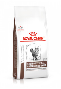 Royal Canin Cat Gastro Intestinal Moderate Calorie Feline 2x 0.4 kg - sucha karma dla kotów z tendencją do nadwagi