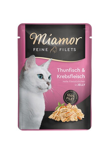 Feline Filets Tuńczyk z krabem w galaretce 100 g