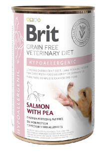 BRIT Veterinary Diet Hypoallergenic Salmon&Pea karma na alergię dla psa 24x400 g