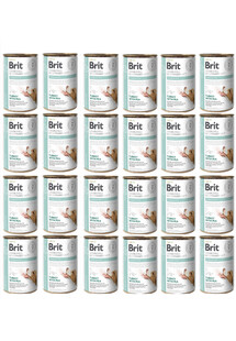 BRIT Veterinary Diet Struvite Turkey&Pea na schorzenia dróg moczowych dla psa zestaw 24x400 g