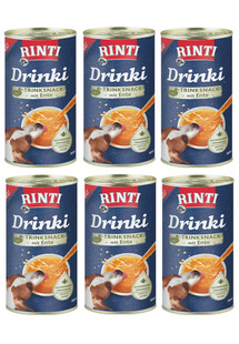 RINTI Drinki - Przekąska dla psów z kaczką 6x185 ml