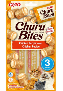 Churu Bites Chicken wraps 3x10g wrapy z kurczakiem dla kota