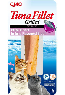 Tuna fillet extra tender in tuna broth 15g filet z tuńczyka ekstra delikatny w bulionie o smaku tuńczyka dla kota