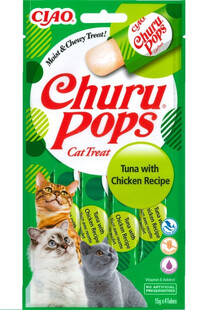 Churu Pops Tuna & Chicken 4x15g z tuńczykiem i kurczakiem dla kota