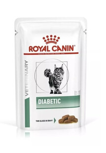 Royal Canin VHN Cat Diabetic 4x12x85g - pełnoporcjowa dietetyczna karma dla kotów chorych na cukrzycę