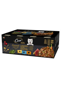 Natural Goodness Casserole 12x400 g z kurczakiem, z białą rybą, z indykiem w sosie z pełnoziarnistym zbożem dla dorosłych psów