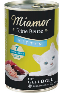 MIAMOR Feine Beute Kitten Poultry 400g bezzbożowa mokra karma dla kociąt Drób