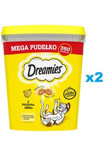 Mega Pudełko 2x350g Przysmak dla kota z pysznym serem