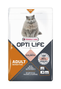 Opti Life Cat Adult Sensitive Salmon 2.5 kg dla wrażliwych kotów dorosłych